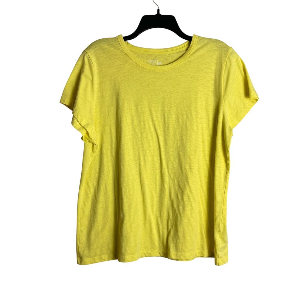 Time and Tru XXL Neon Yellow Top Tee T-shirt
